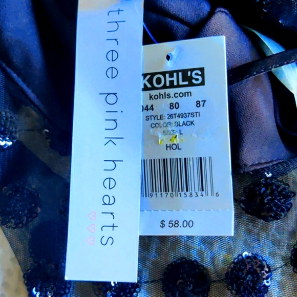 Black mesh and sequin ruffled dress - Picture 16 of 16